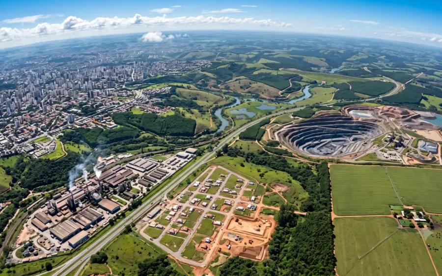 Industria e reflorestamento integrados
